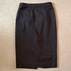 J. Crew Elegant Black Pencil Skirt